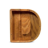 ZOLA Letter D Wooden Coin Bank, Money Box, Coin Safe Storage, Desktop Ornaments Craft Decor, For Adults Children Birthday Gifts