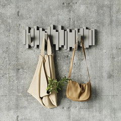 Sticks Wall Mounted Coat Rack - BLACK