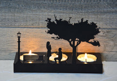 Romantic Metal Candle Holder for Marriage Proposal