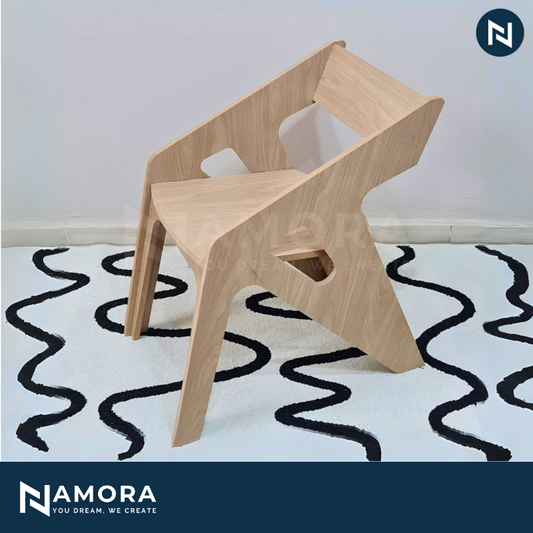 KAZI Modern Wood Chair - Elegant and Comfortable Seating for Any Space 800