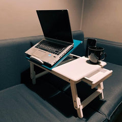 Multi Height Laptop Table with Cup & Phone holder