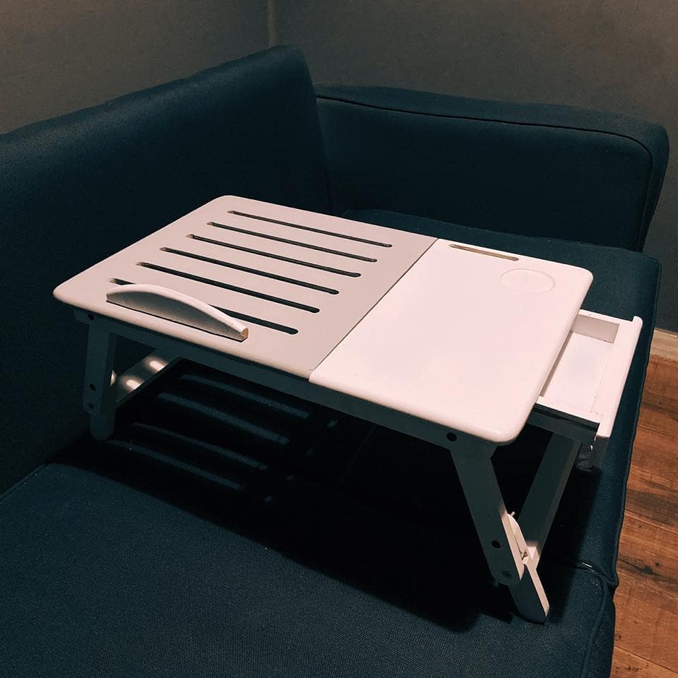 Multi Height Laptop Table with Cup & Phone holder
