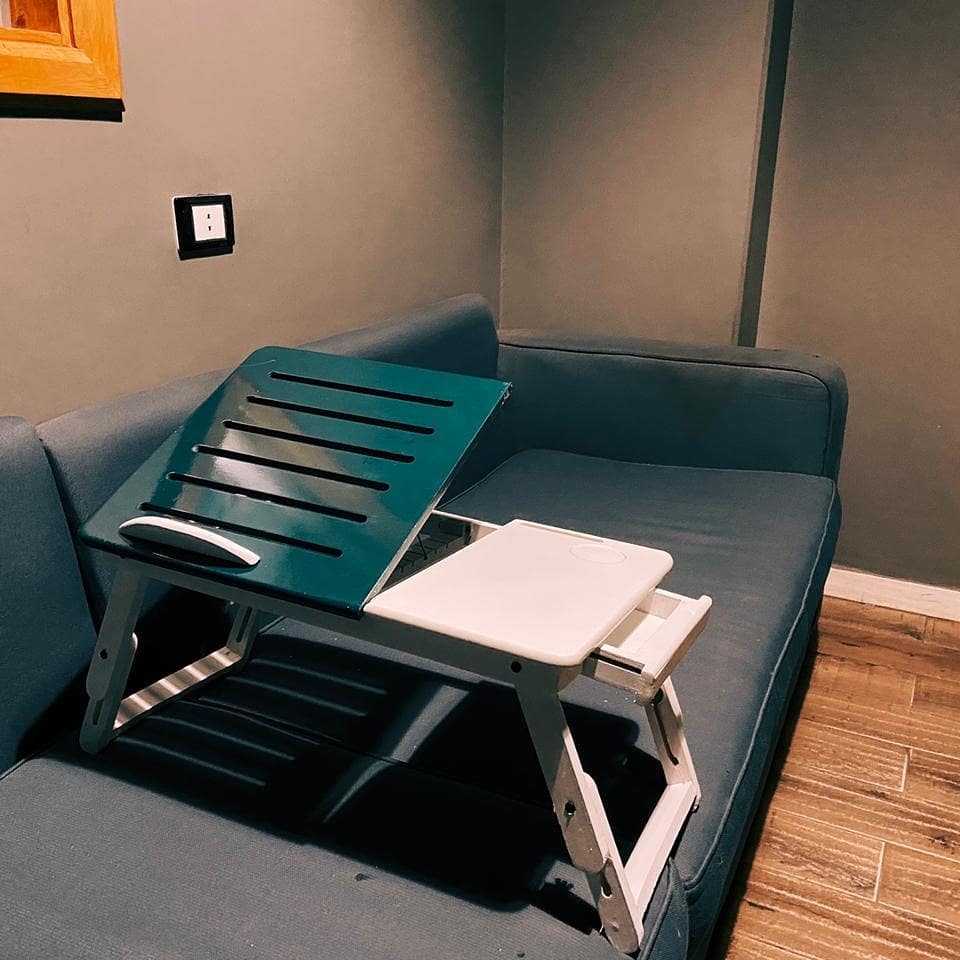 Multi Height Laptop Table with Cup & Phone holder