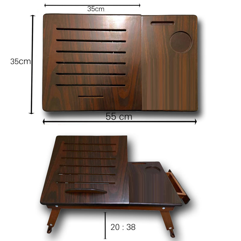 Multi Height Laptop Table with Cup & Phone holder