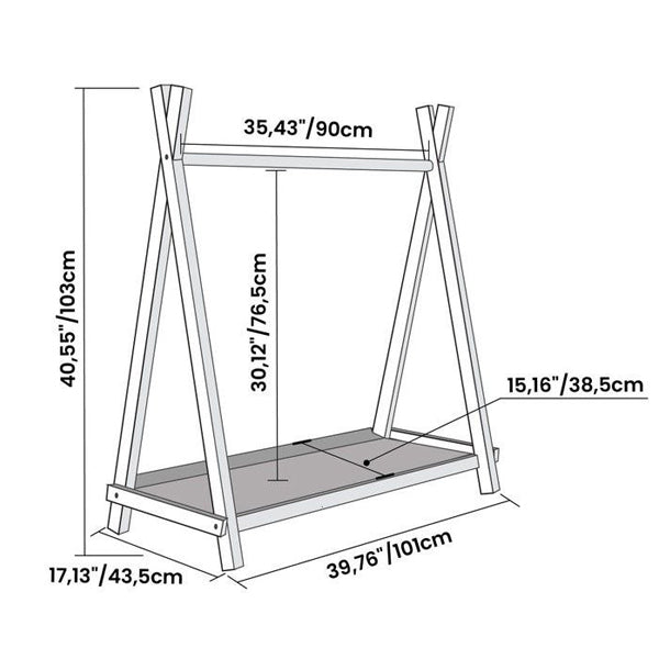 Dress Rack-Mini Clothing Rack