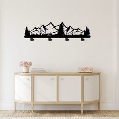 Metal Wall Art for Entryway Coat Rack, Wall Mounted Coat Racks Hooks, Ergonomic Design for Minimal Home, Entryway Organizer, Rack for Clothes