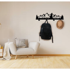Metal Wall Art for Entryway Coat Rack, Wall Mounted Coat Racks Hooks, Ergonomic Design for Minimal Home, Entryway Organizer, Rack for Clothes