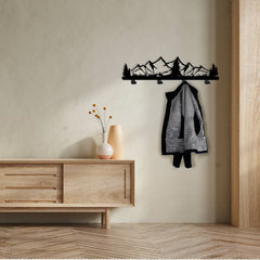 Metal Wall Art for Entryway Coat Rack, Wall Mounted Coat Racks Hooks, Ergonomic Design for Minimal Home, Entryway Organizer, Rack for Clothes