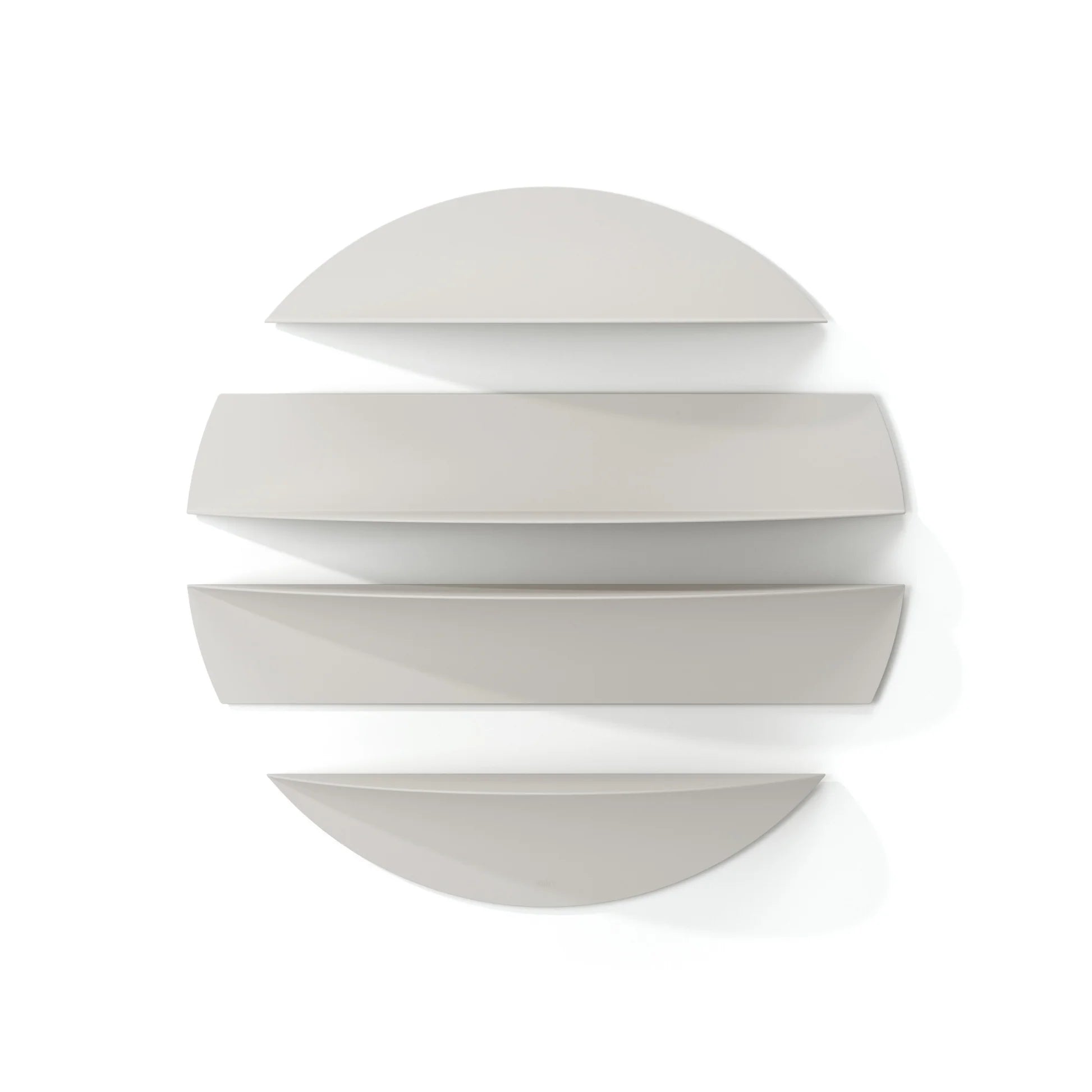 SOLARIS - Decorative Metal Wall Shelves Set with Floating Design