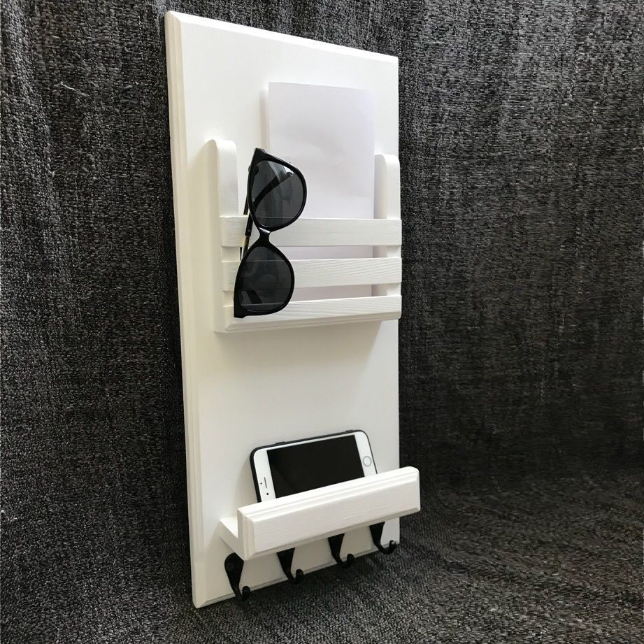 White Wooden Sliding Electrical Panel Cover