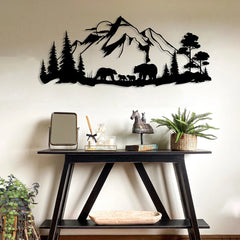 Wildlife Forest Wall Decor with Bear Theme - Perfect for Nature Lovers and Animal Enthusiasts as Wall Hangings or Gifts