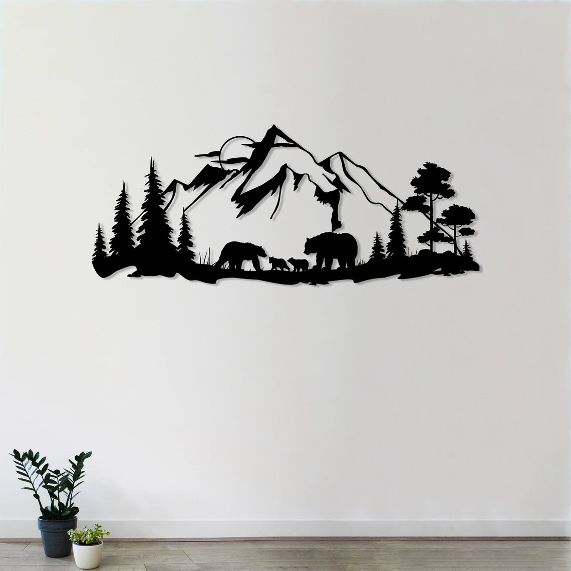 Wildlife Forest Wall Decor with Bear Theme - Perfect for Nature Lovers and Animal Enthusiasts as Wall Hangings or Gifts
