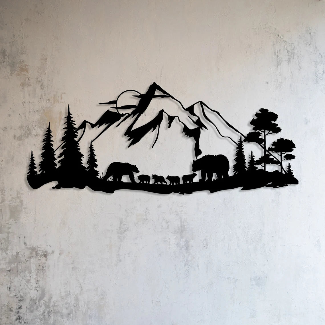 Wildlife Forest Wall Decor with Bear Theme - Perfect for Nature Lovers and Animal Enthusiasts as Wall Hangings or Gifts
