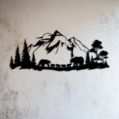 Wildlife Forest Wall Decor with Bear Theme - Perfect for Nature Lovers and Animal Enthusiasts as Wall Hangings or Gifts