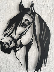 Metal Horse Face Wall Decor
