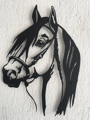 Metal Horse Face Wall Decor