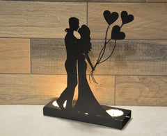 Decorative Love Metal Candle Holder