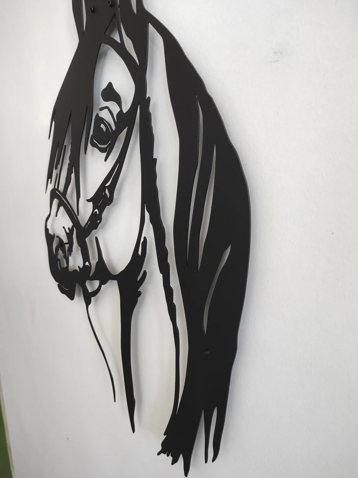Metal Horse Face Wall Decor