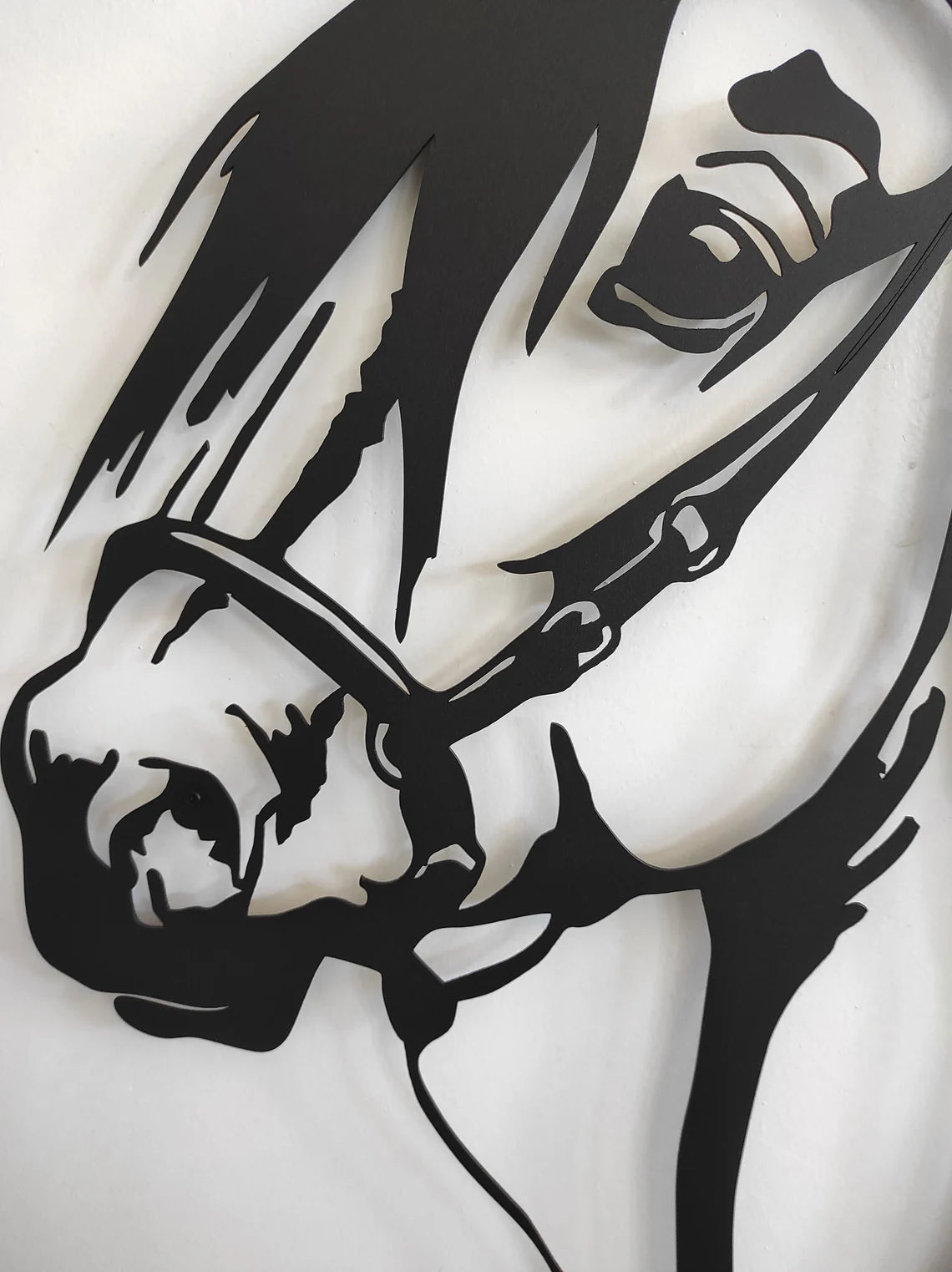 Metal Horse Face Wall Decor
