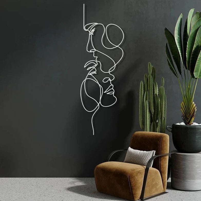 Love Line Metal Wall Decor