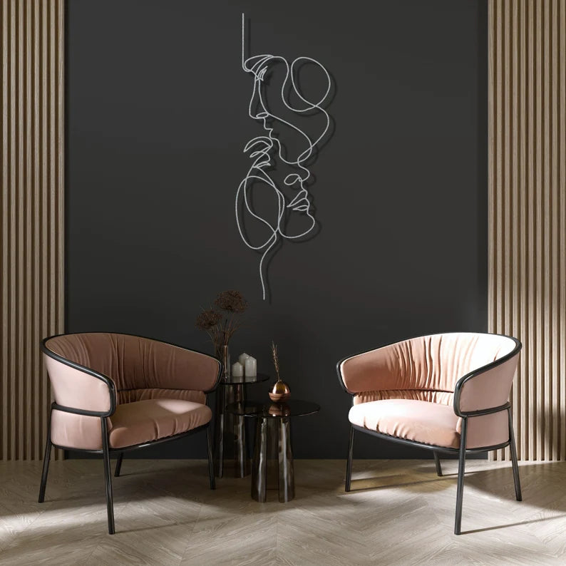 Love Line Metal Wall Decor