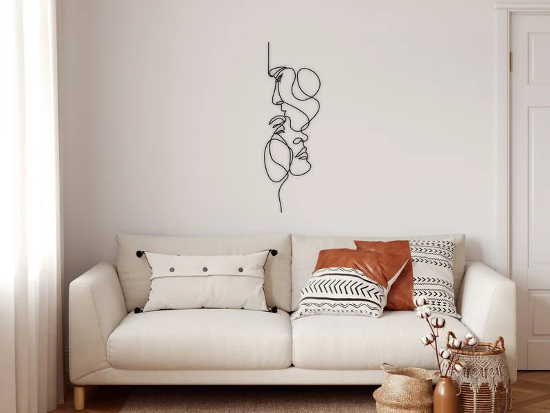 Love Line Metal Wall Decor