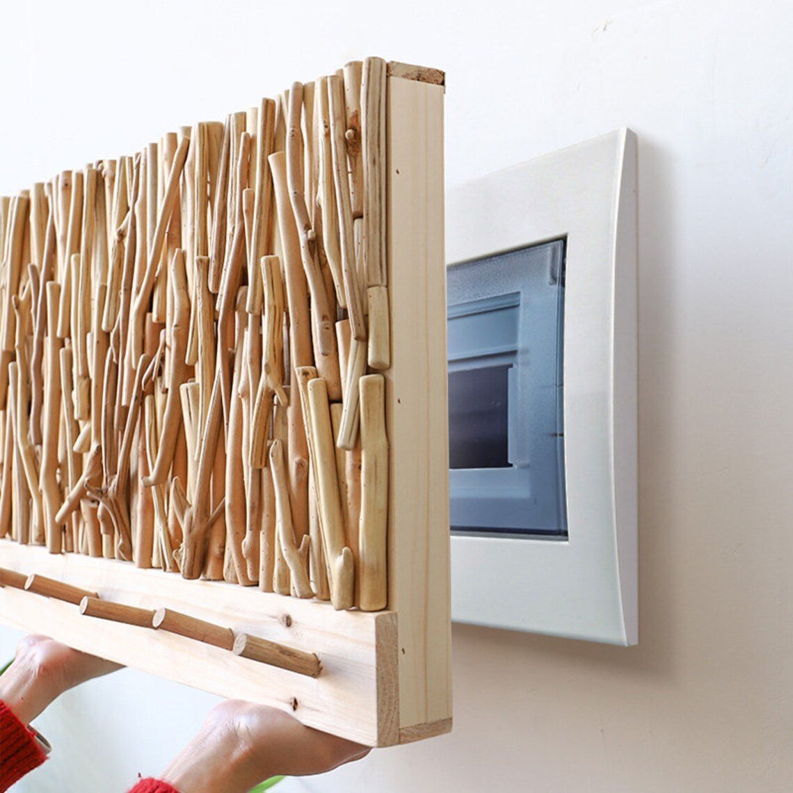 Wooden Handmade Electrical Panel Cover
