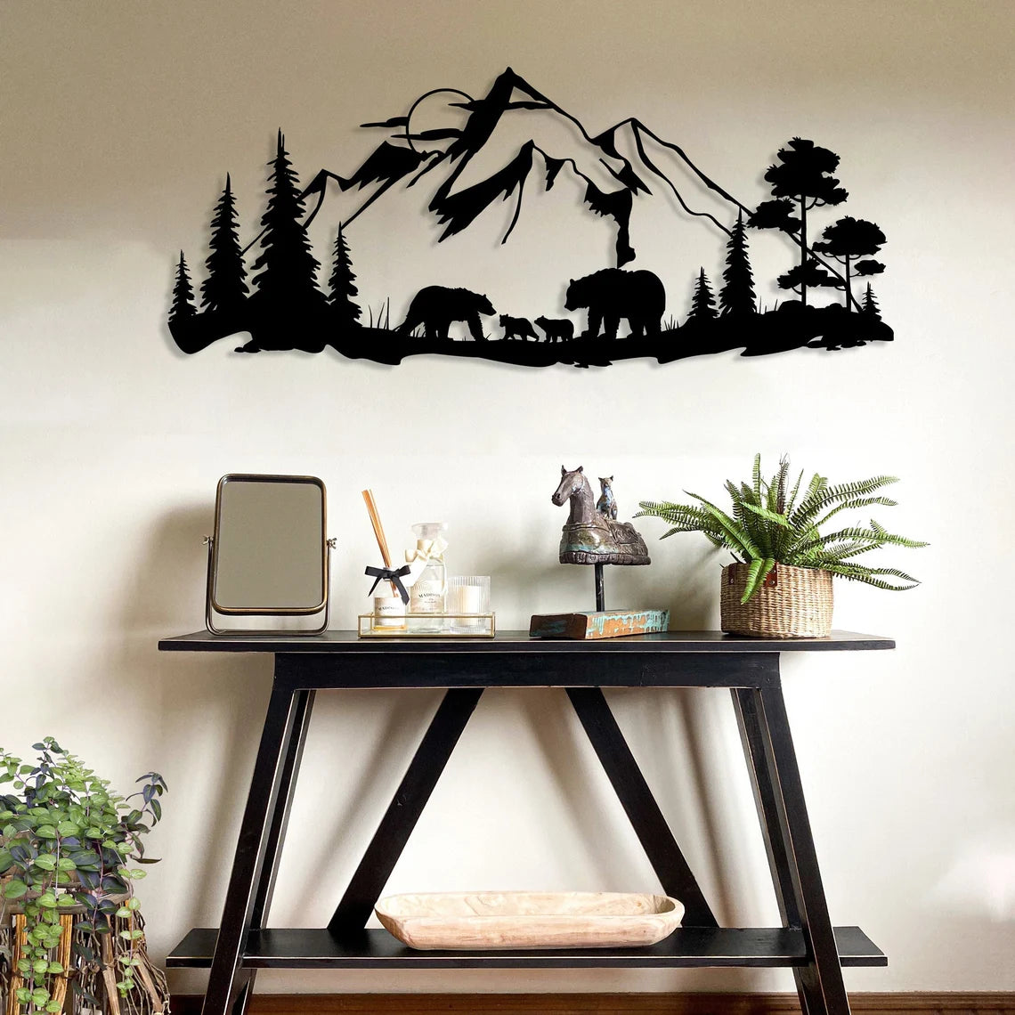 Wildlife Forest Wall Decor with Bear Theme - Perfect for Nature Lovers and Animal Enthusiasts as Wall Hangings or Gifts